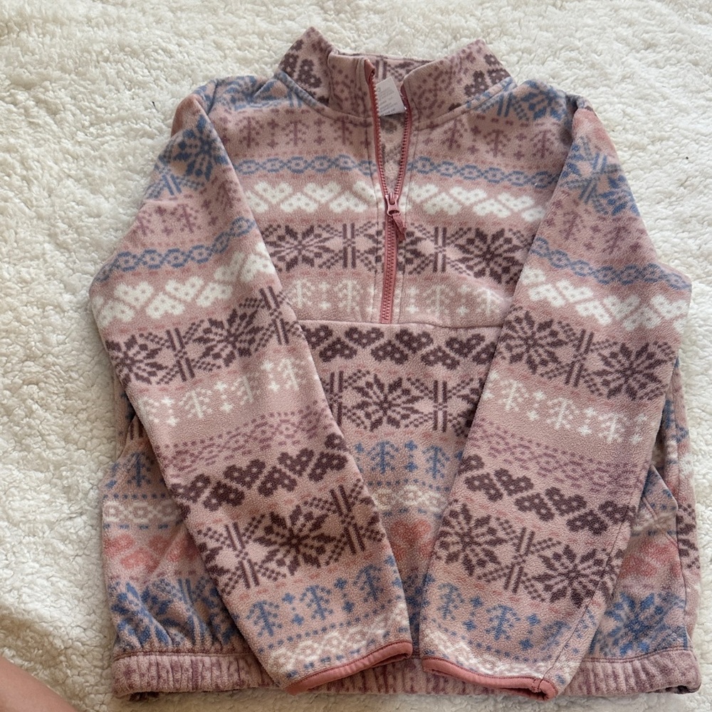 Athletic Works Pink and Blue Patterned Kids Jacket